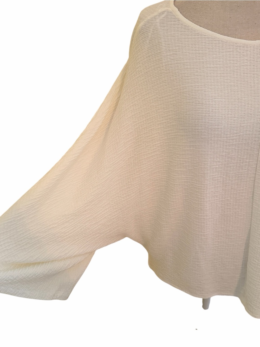Anthropologie Maeve Creamy White Claire Scoop Neck Dolman Sleeve Pullover S - Picture 4 of 10